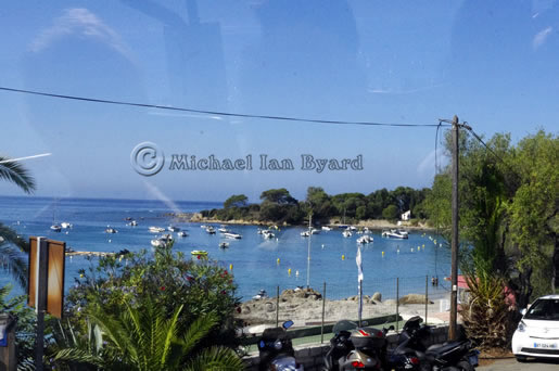 View of small bay in Corsica